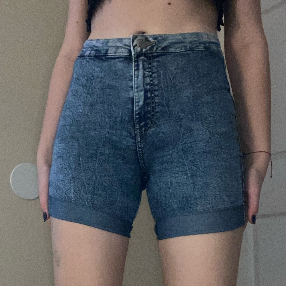 Bershka blue shorts